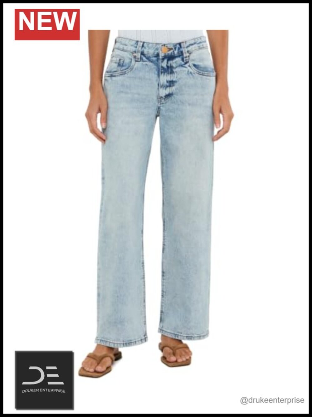 Petite Selena Baggy Low Rise Straight Leg Clean Hem Jeans
